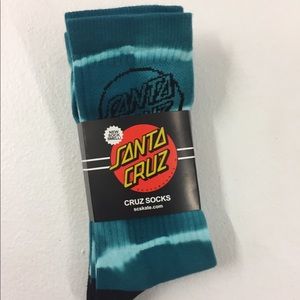 2 Pack Santa Cruz Tie Dye Socks New